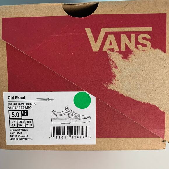 NEW Vans Old Skool Multi Tie Dye Sneakers - Women's Size 6 - Picture 7 of 7